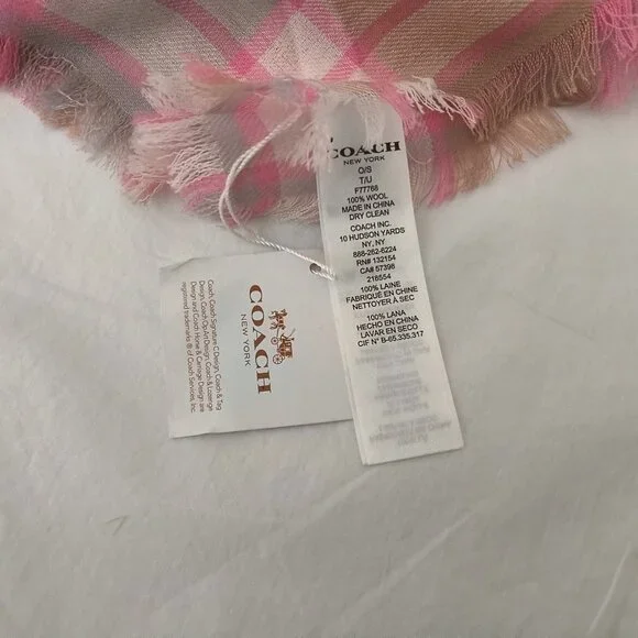 Coach NWT Wool Ladies Scarf - Picture 3 of 5